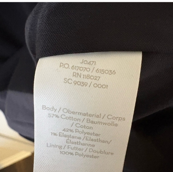 NWT Boden Leah Ottoman Colorblock Black Gray White 3/4 Sleeve Dress EUC - Picture 5 of 5